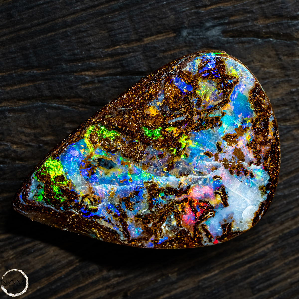 Natürlicher  Boulder Opal aus Australien Edelsteinqualität - 5,22g -26,1Ct