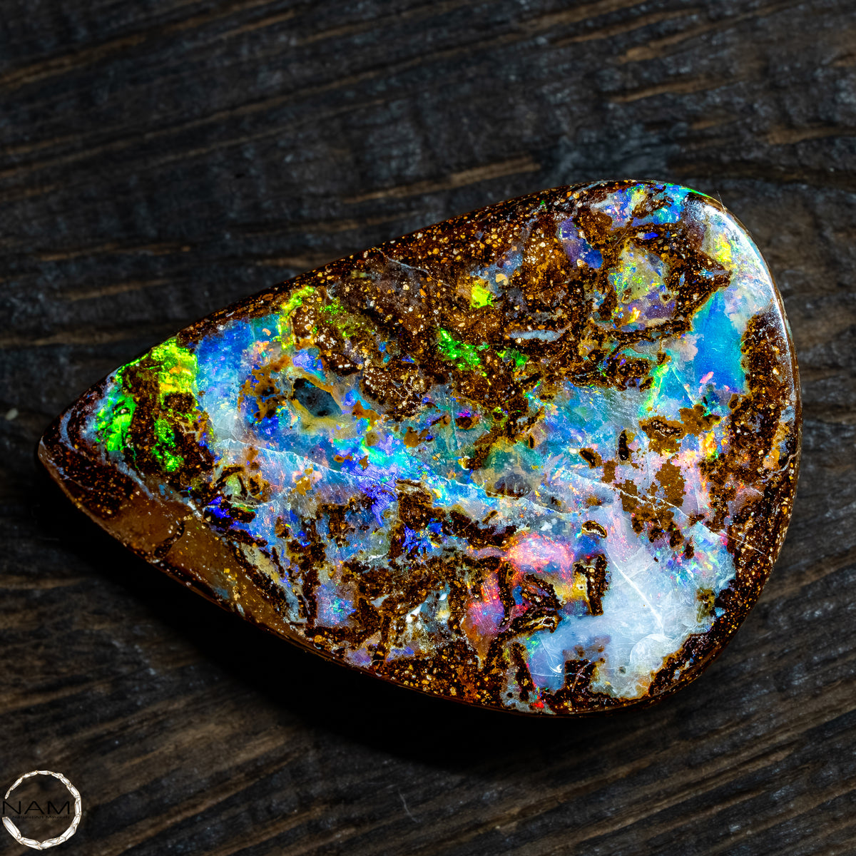 Natürlicher  Boulder Opal aus Australien Edelsteinqualität - 5,22g -26,1Ct