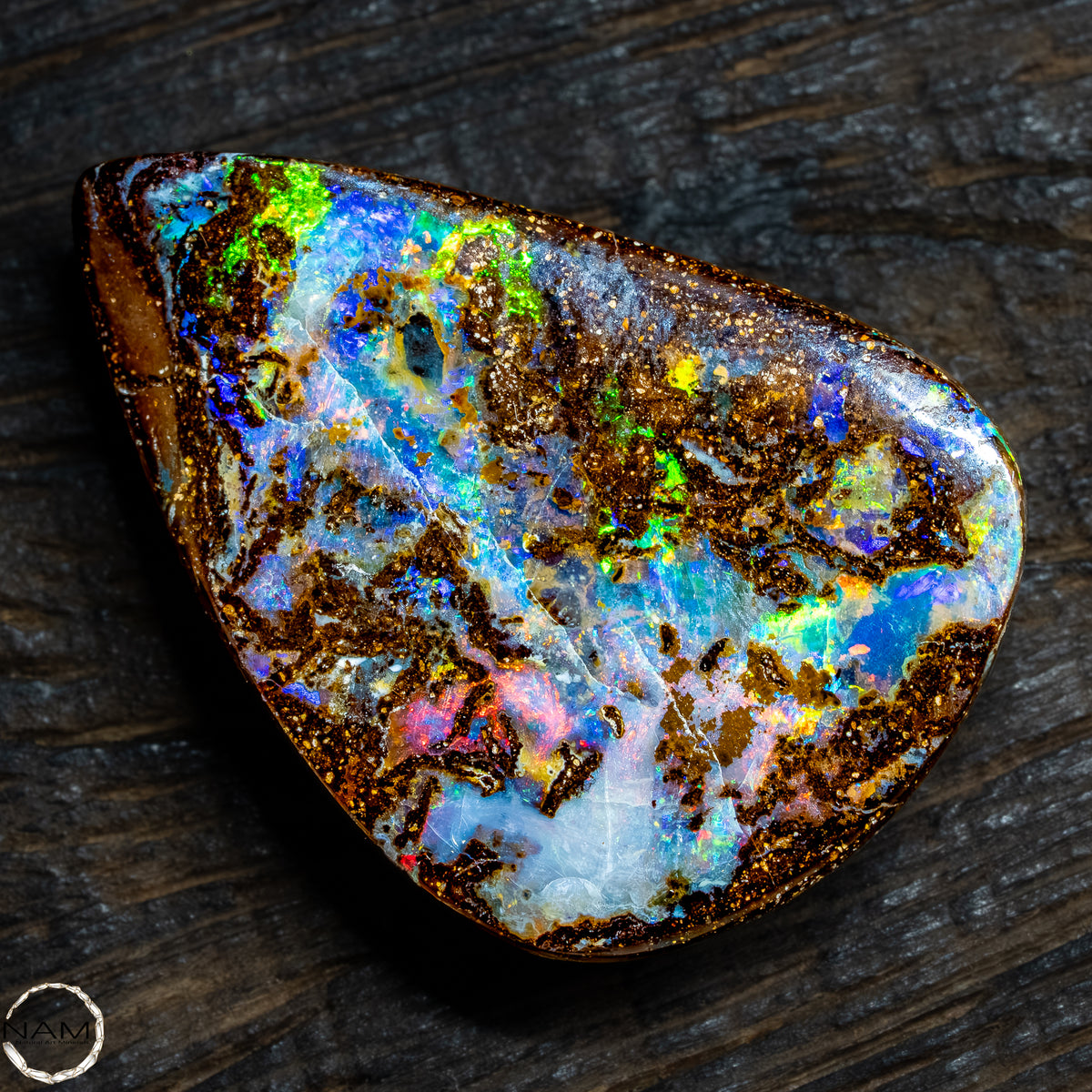 Natürlicher  Boulder Opal aus Australien Edelsteinqualität - 5,22g -26,1Ct