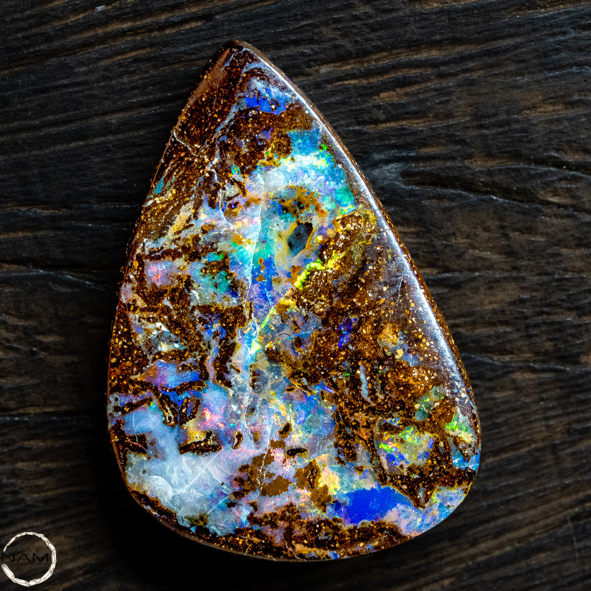 Natürlicher  Boulder Opal aus Australien Edelsteinqualität - 5,22g -26,1Ct