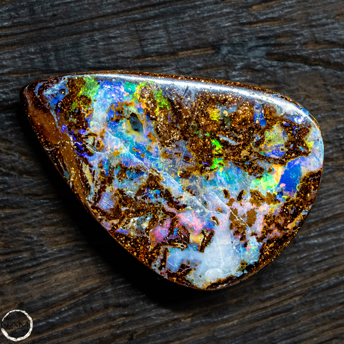 Natürlicher  Boulder Opal aus Australien Edelsteinqualität - 5,22g -26,1Ct