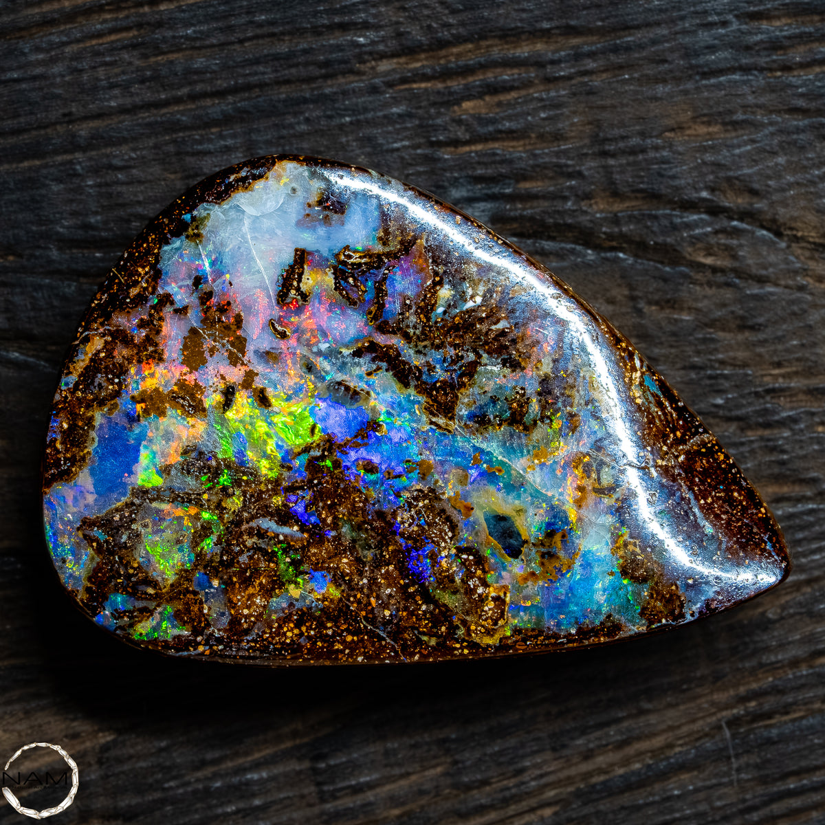 Natürlicher  Boulder Opal aus Australien Edelsteinqualität - 5,22g -26,1Ct