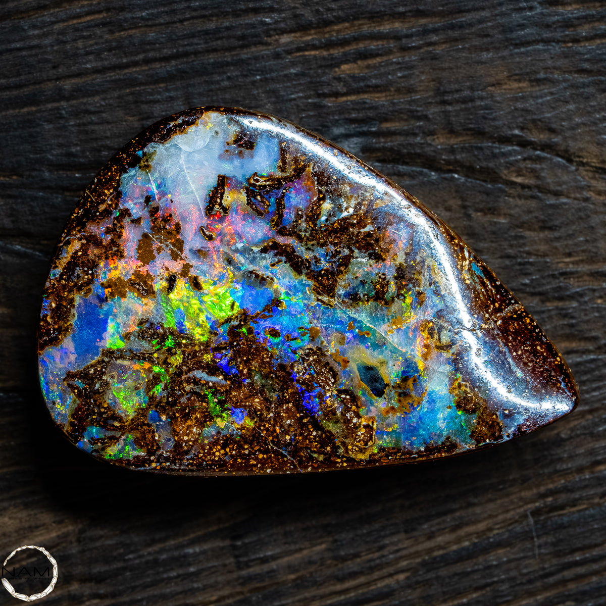 Natürlicher  Boulder Opal aus Australien Edelsteinqualität - 5,22g -26,1Ct
