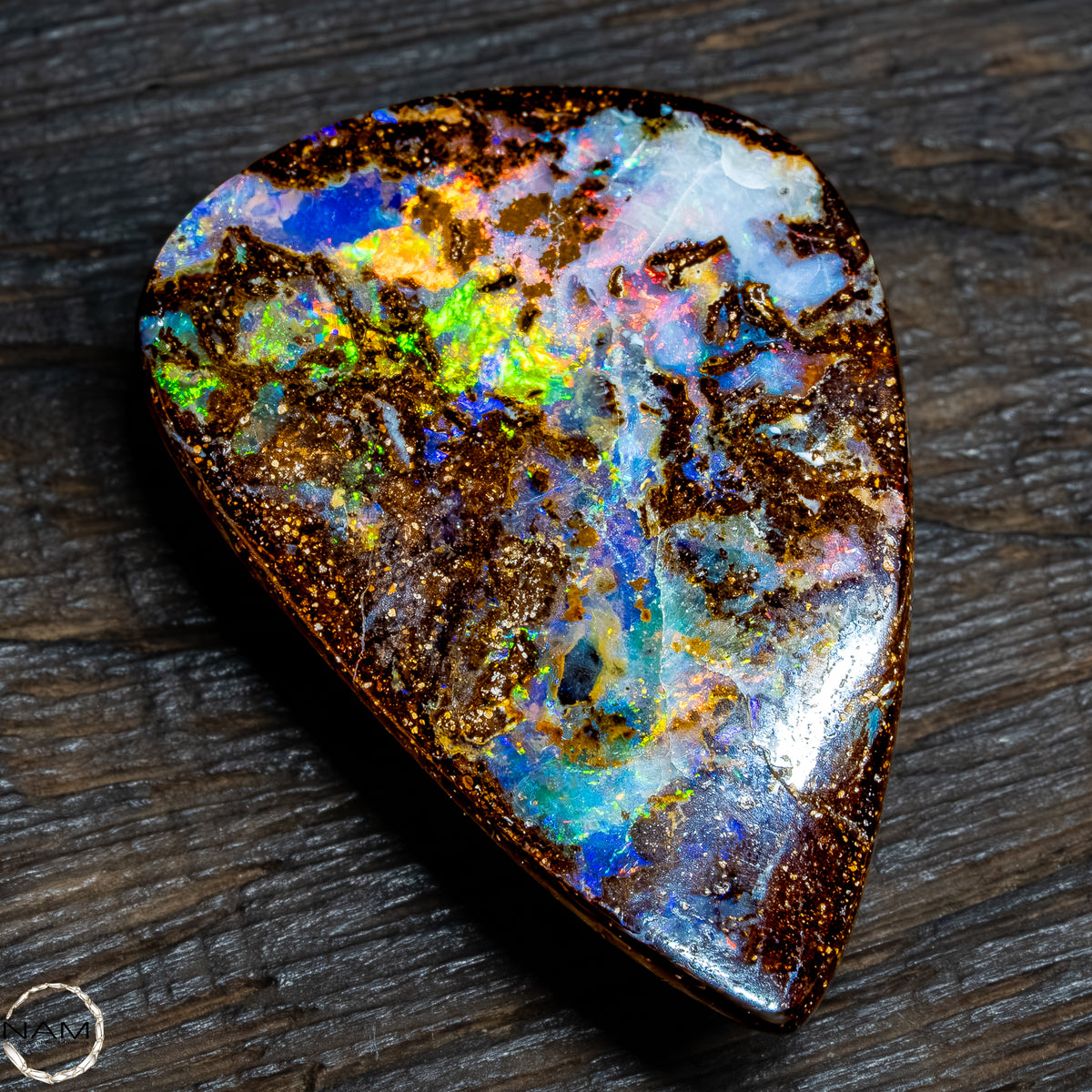 Natürlicher  Boulder Opal aus Australien Edelsteinqualität - 5,22g -26,1Ct