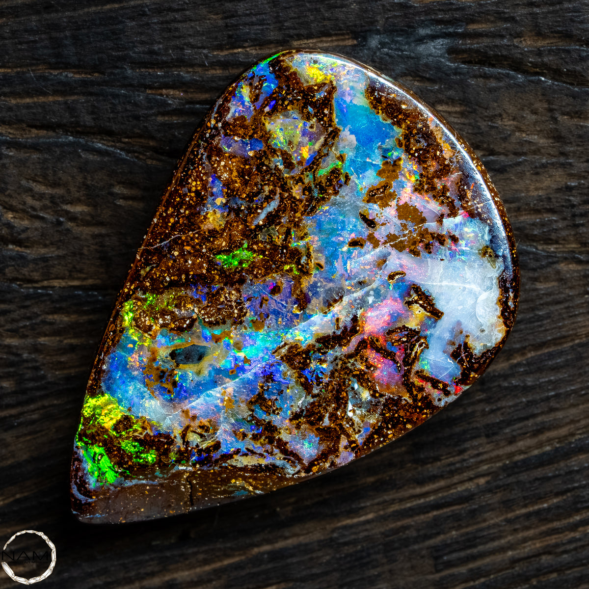 Natürlicher  Boulder Opal aus Australien Edelsteinqualität - 5,22g -26,1Ct