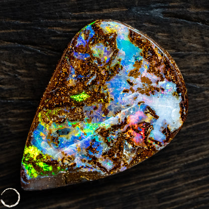 Natürlicher  Boulder Opal aus Australien Edelsteinqualität - 5,22g -26,1Ct