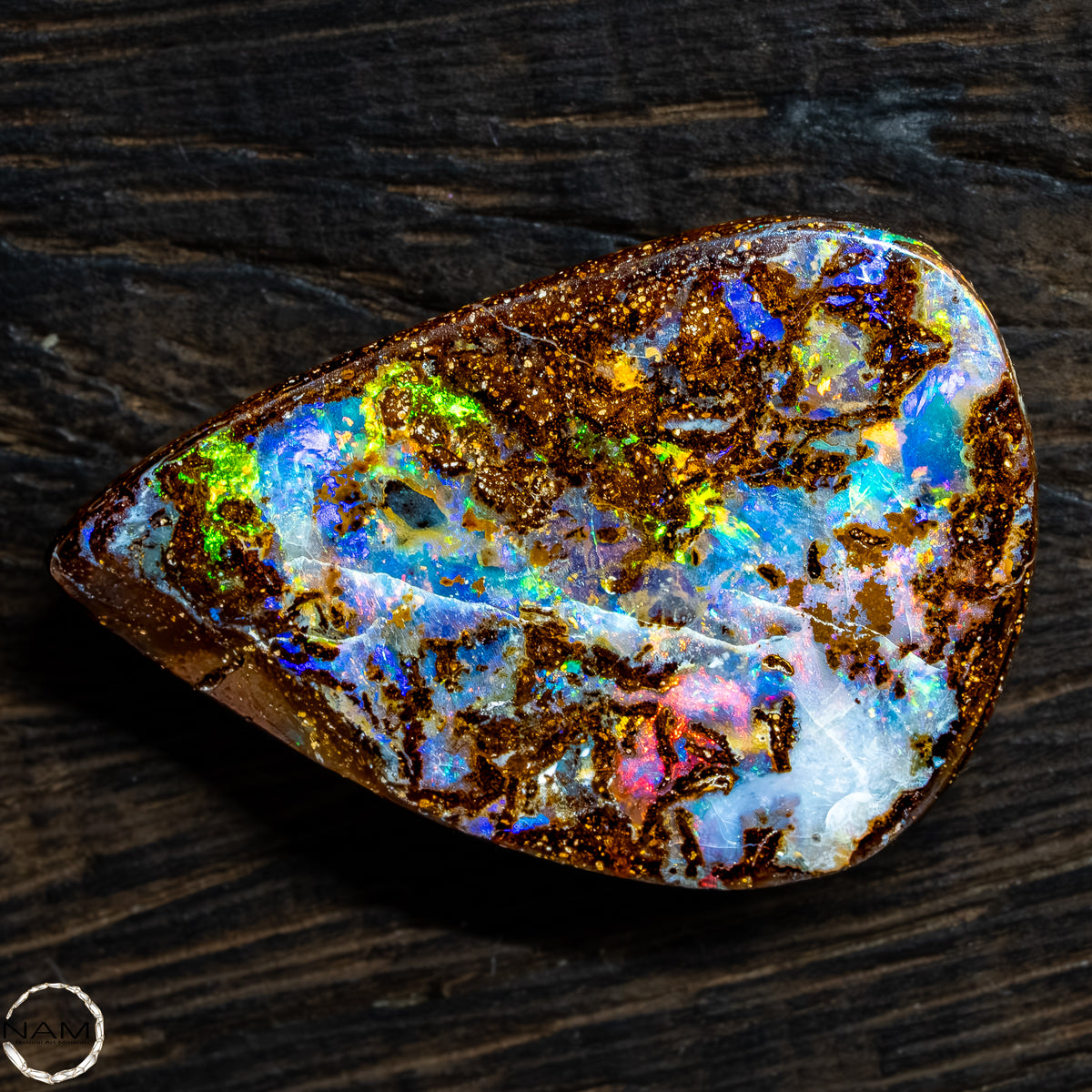Natürlicher  Boulder Opal aus Australien Edelsteinqualität - 5,22g -26,1Ct