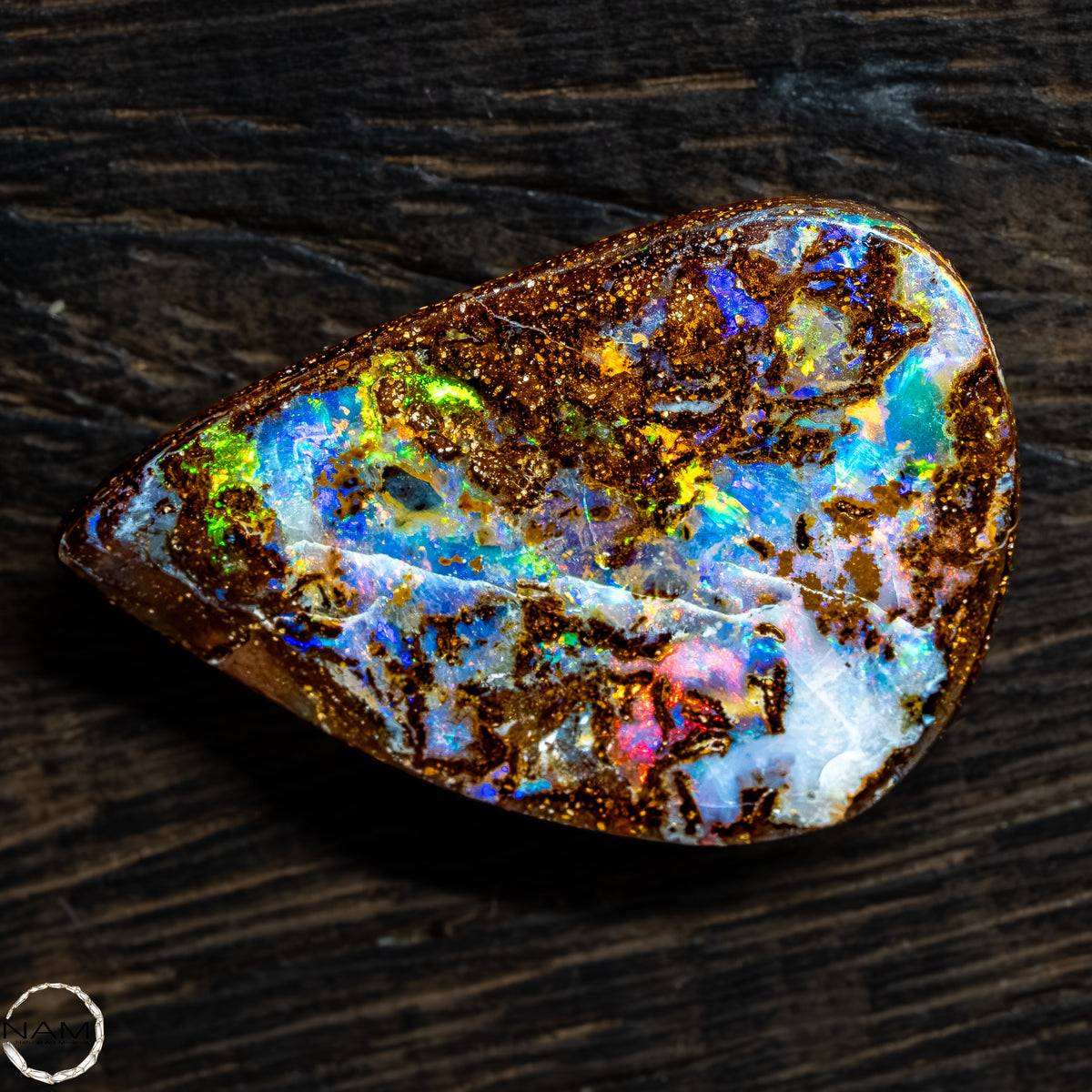 Natürlicher  Boulder Opal aus Australien Edelsteinqualität - 5,22g -26,1Ct