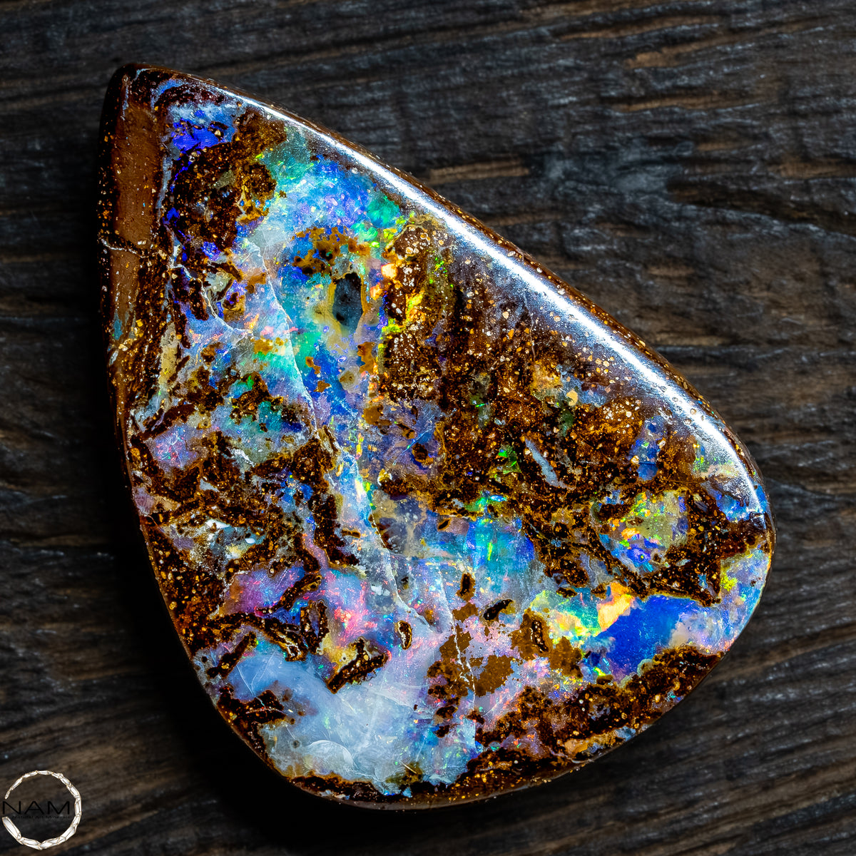 Natürlicher  Boulder Opal aus Australien Edelsteinqualität - 5,22g -26,1Ct
