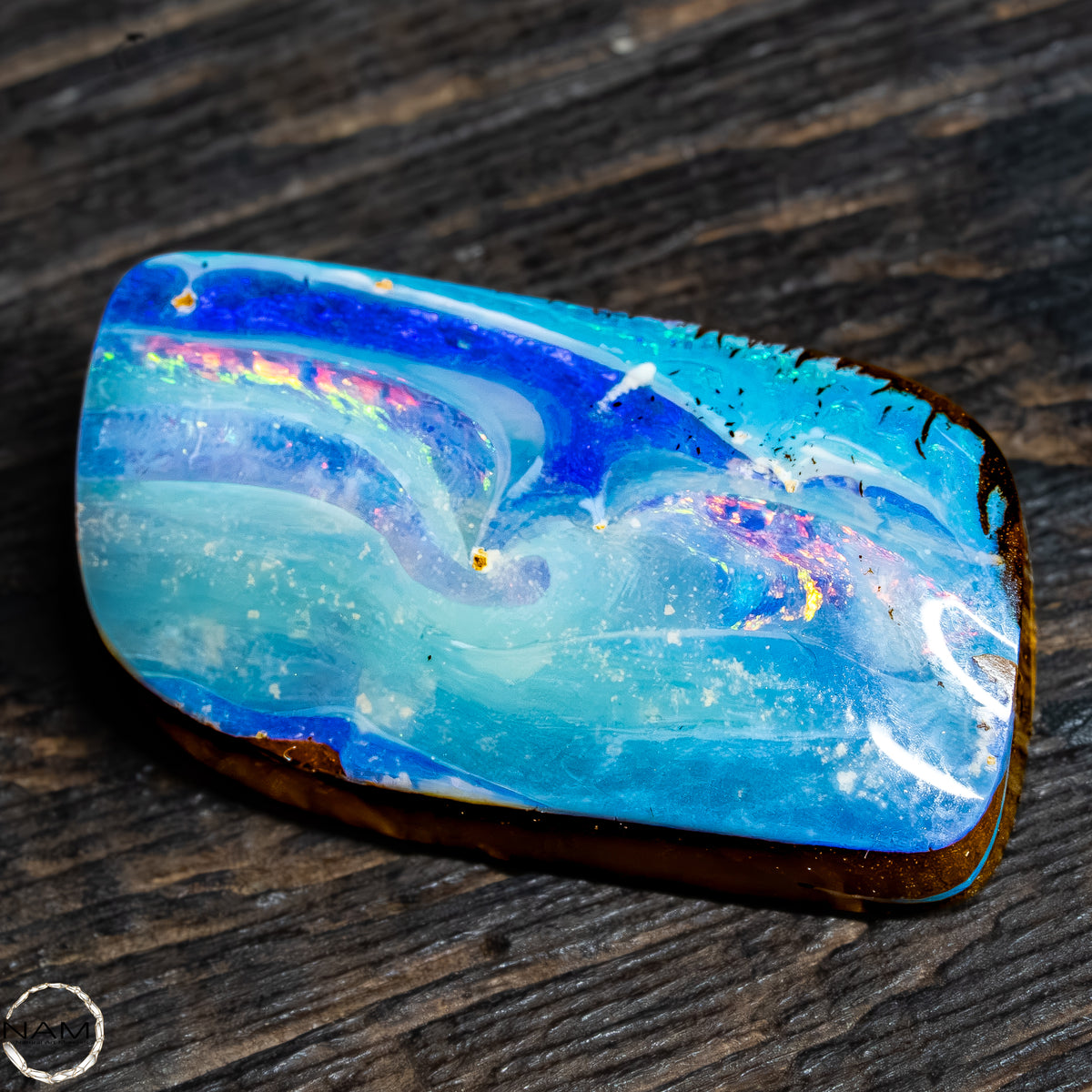 Natürlicher  Boulder Opal aus Australien Edelsteinqualität - 3,89g - 19,45Ct