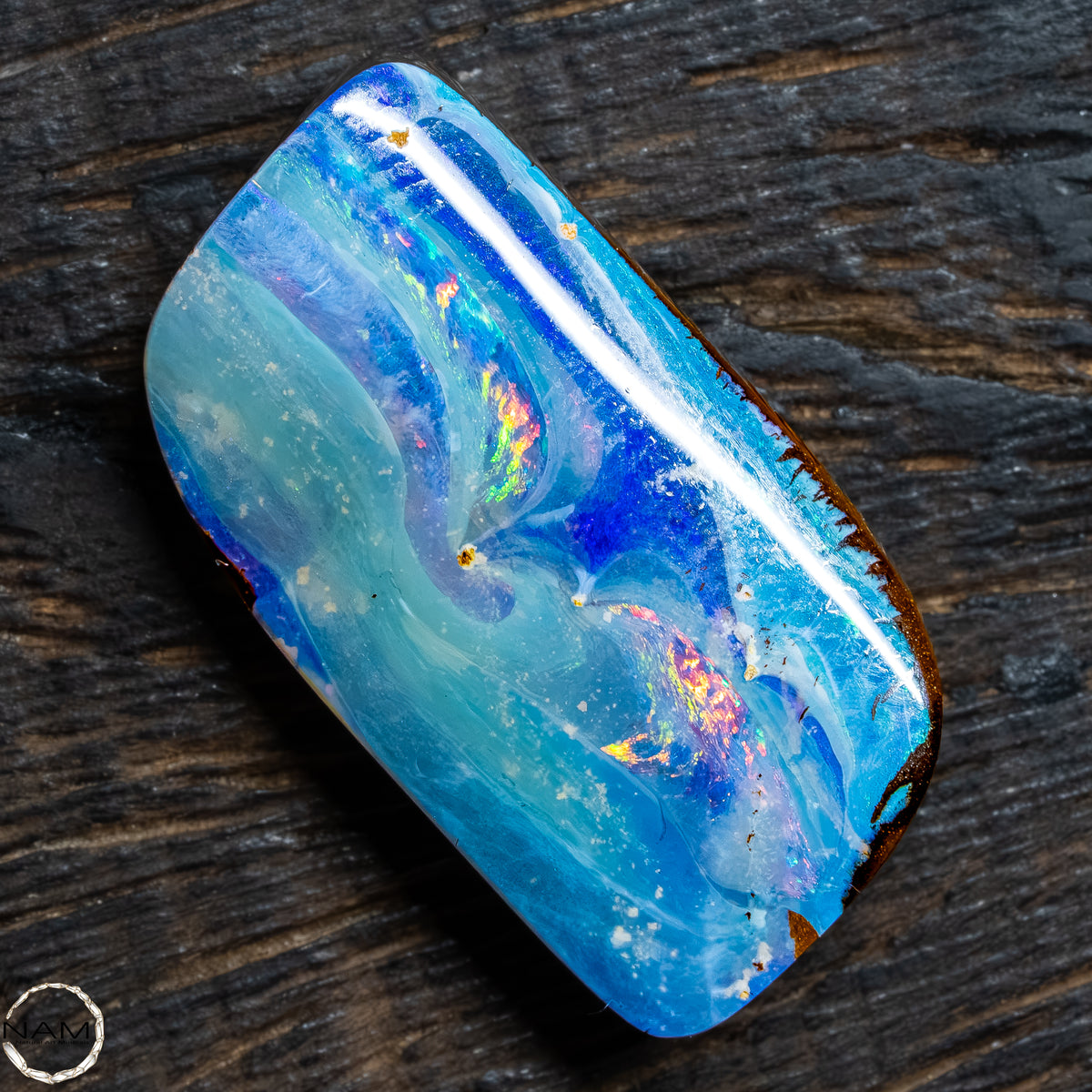 Natürlicher  Boulder Opal aus Australien Edelsteinqualität - 3,89g - 19,45Ct