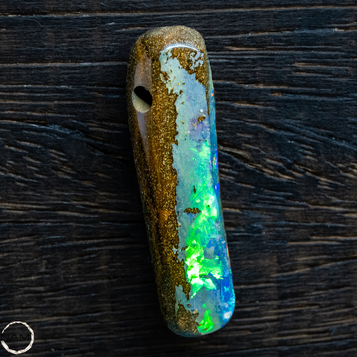 Natürlicher  Boulder Opal aus Australien Edelsteinqualität -   9,31g 46,55Ct
