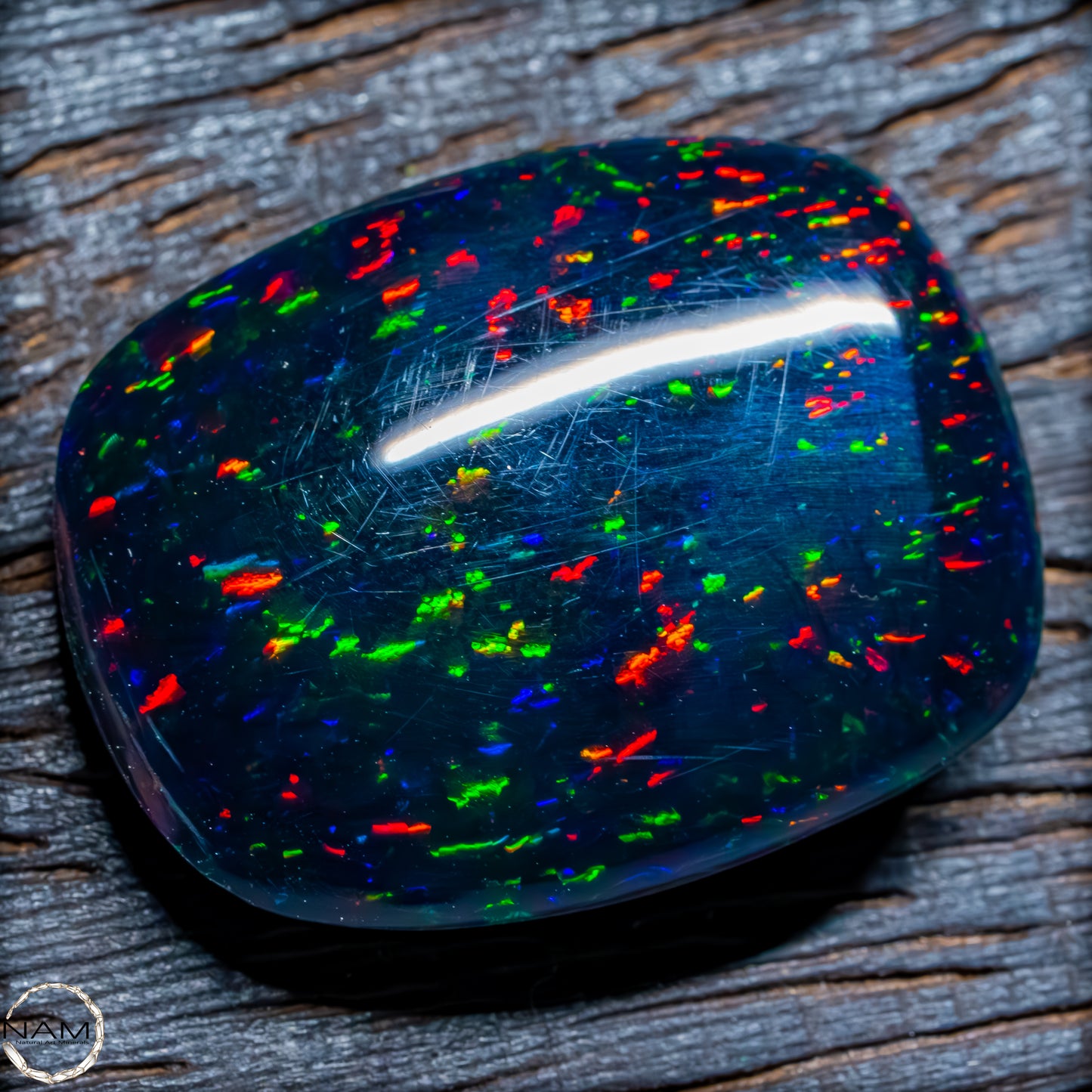 Großer AAA+ Schwarzer Opal Cabochon - 4,76g / 23,8 ct