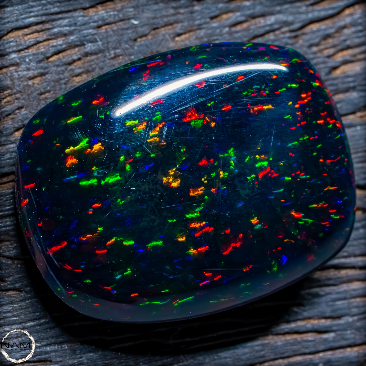 Großer AAA+ Schwarzer Opal Cabochon - 4,76g / 23,8 ct