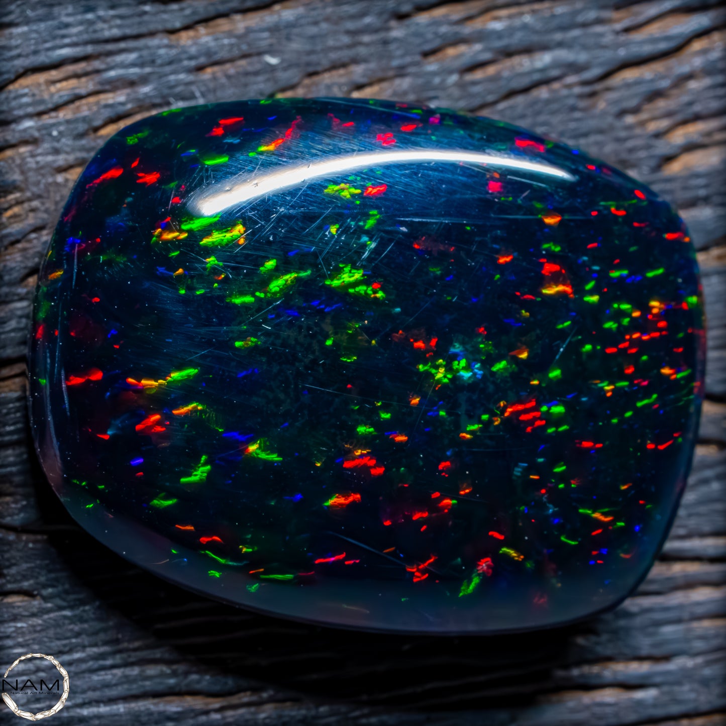 Großer AAA+ Schwarzer Opal Cabochon - 4,76g / 23,8 ct