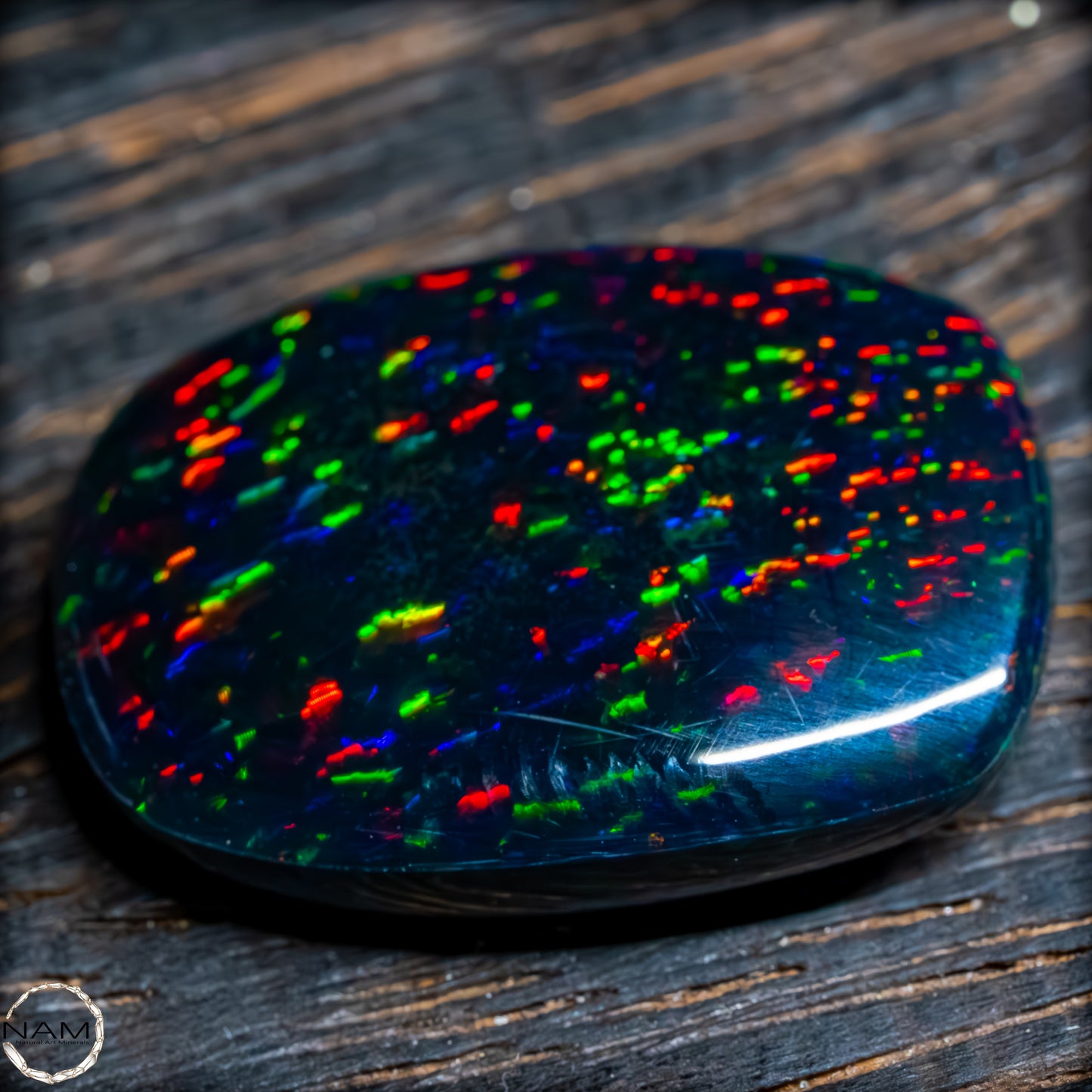 Großer AAA+ Schwarzer Opal Cabochon - 4,76g / 23,8 ct