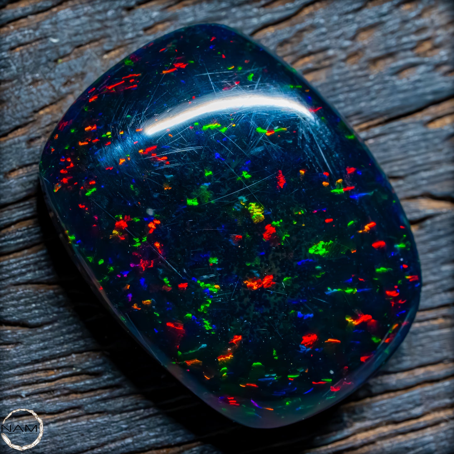 Großer AAA+ Schwarzer Opal Cabochon - 4,76g / 23,8 ct
