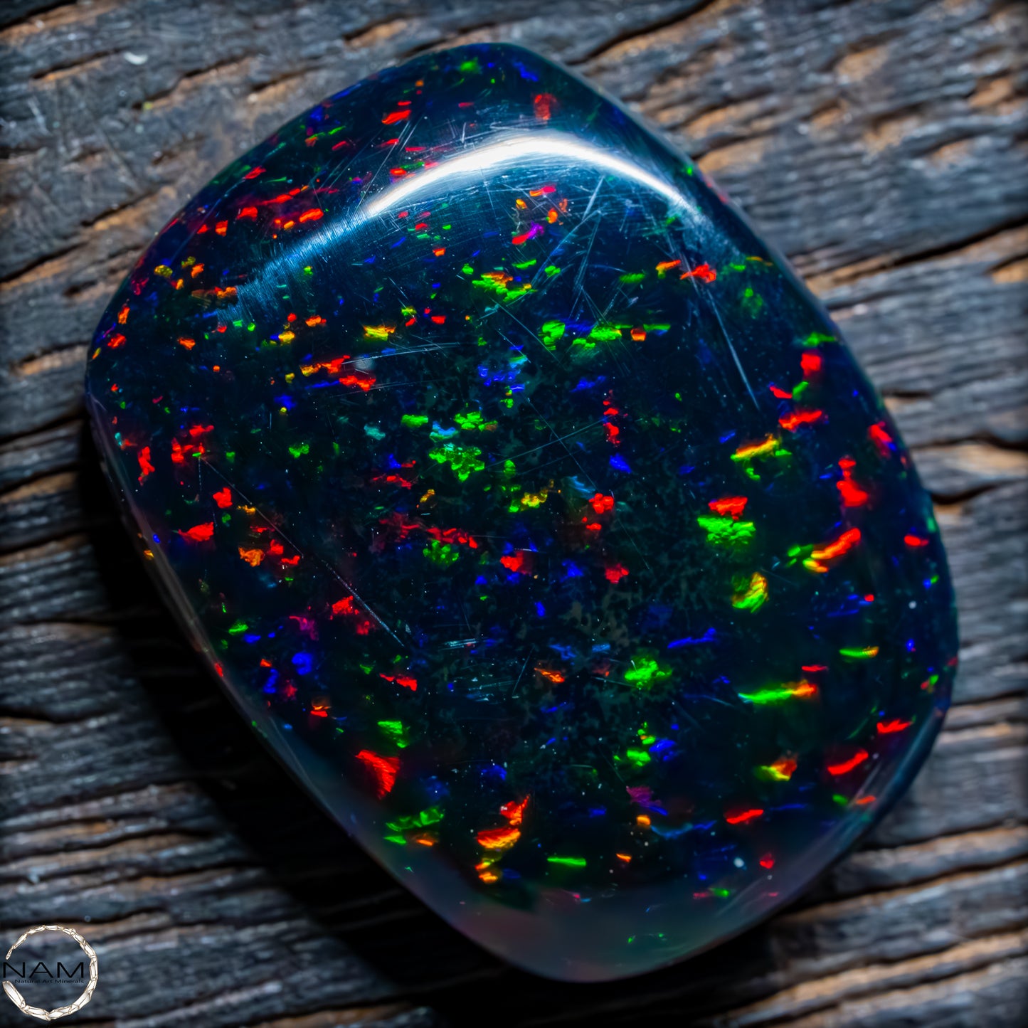 Großer AAA+ Schwarzer Opal Cabochon - 4,76g / 23,8 ct