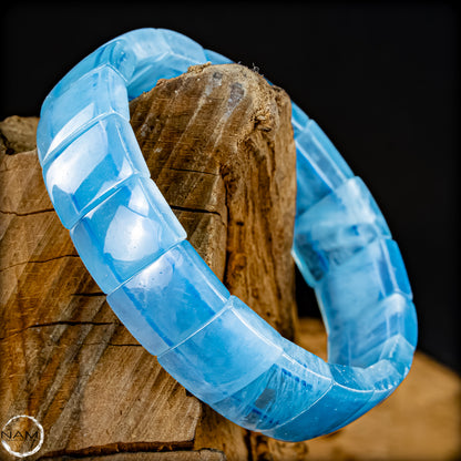 Eleganz in Blau – Aquamarin-Armband Afghanistan -41,71g