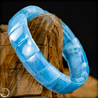 Eleganz in Blau – Aquamarin-Armband Afghanistan -41,71g