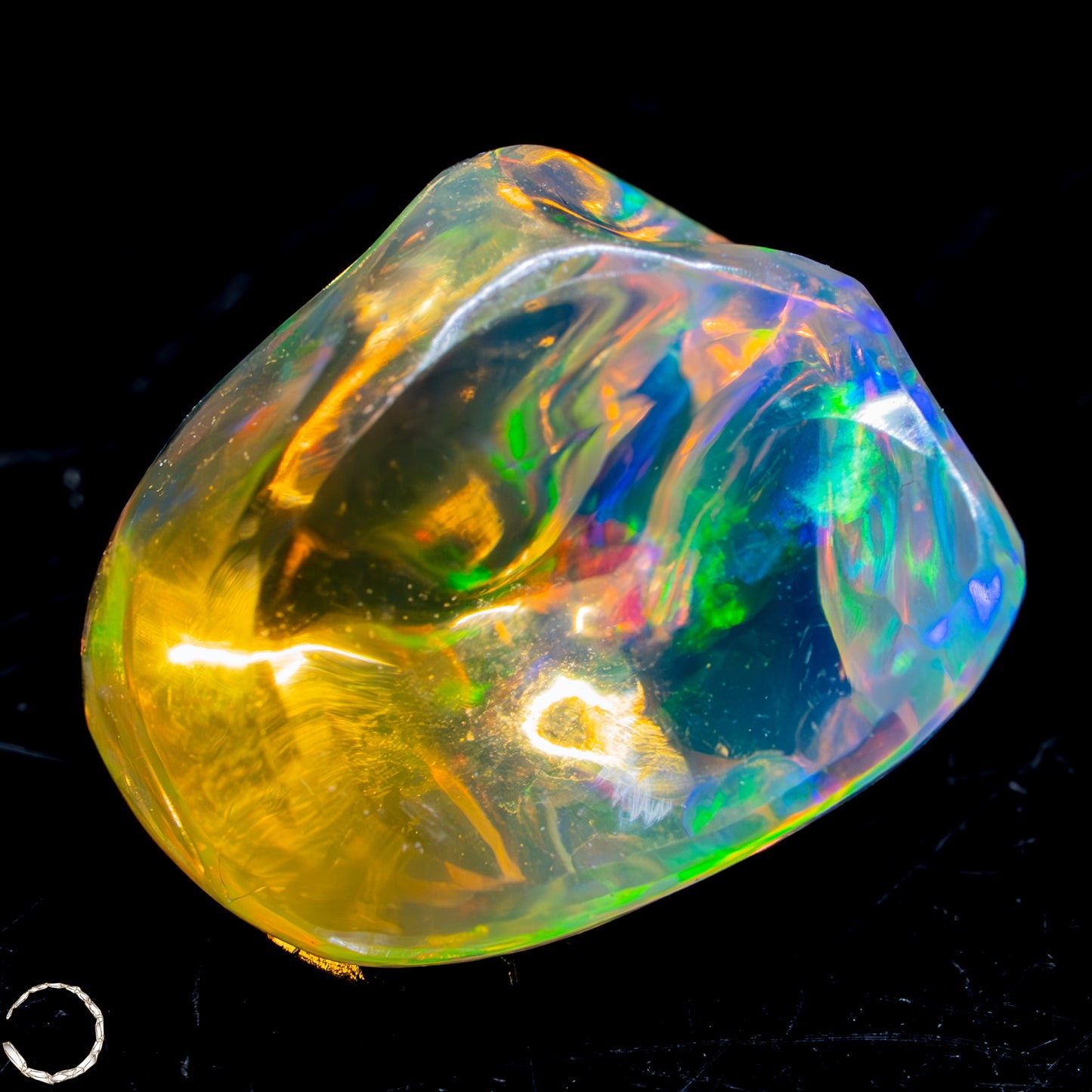 Seltener AAA+ Mexikanischer Feuer-Opal,0,892g/4,46ct