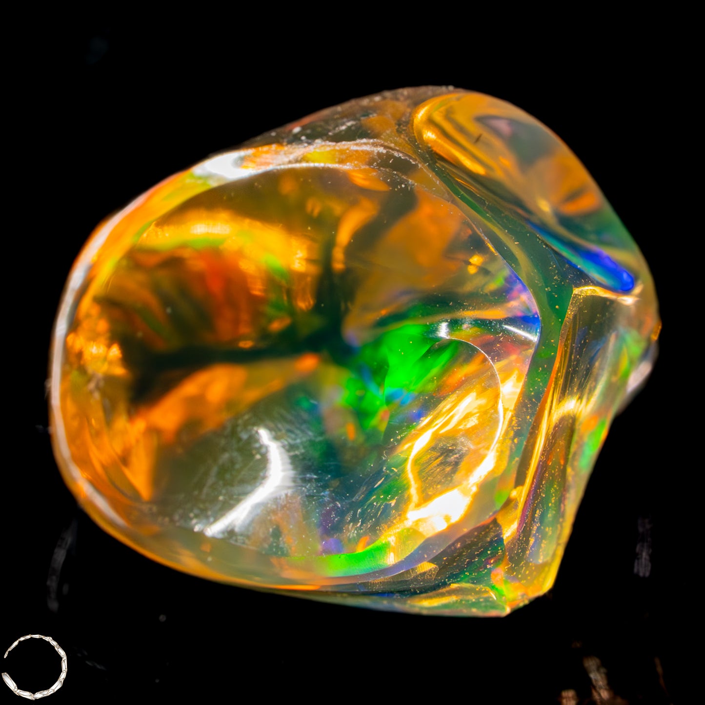 Seltener AAA+ Mexikanischer Feuer-Opal,0,892g/4,46ct
