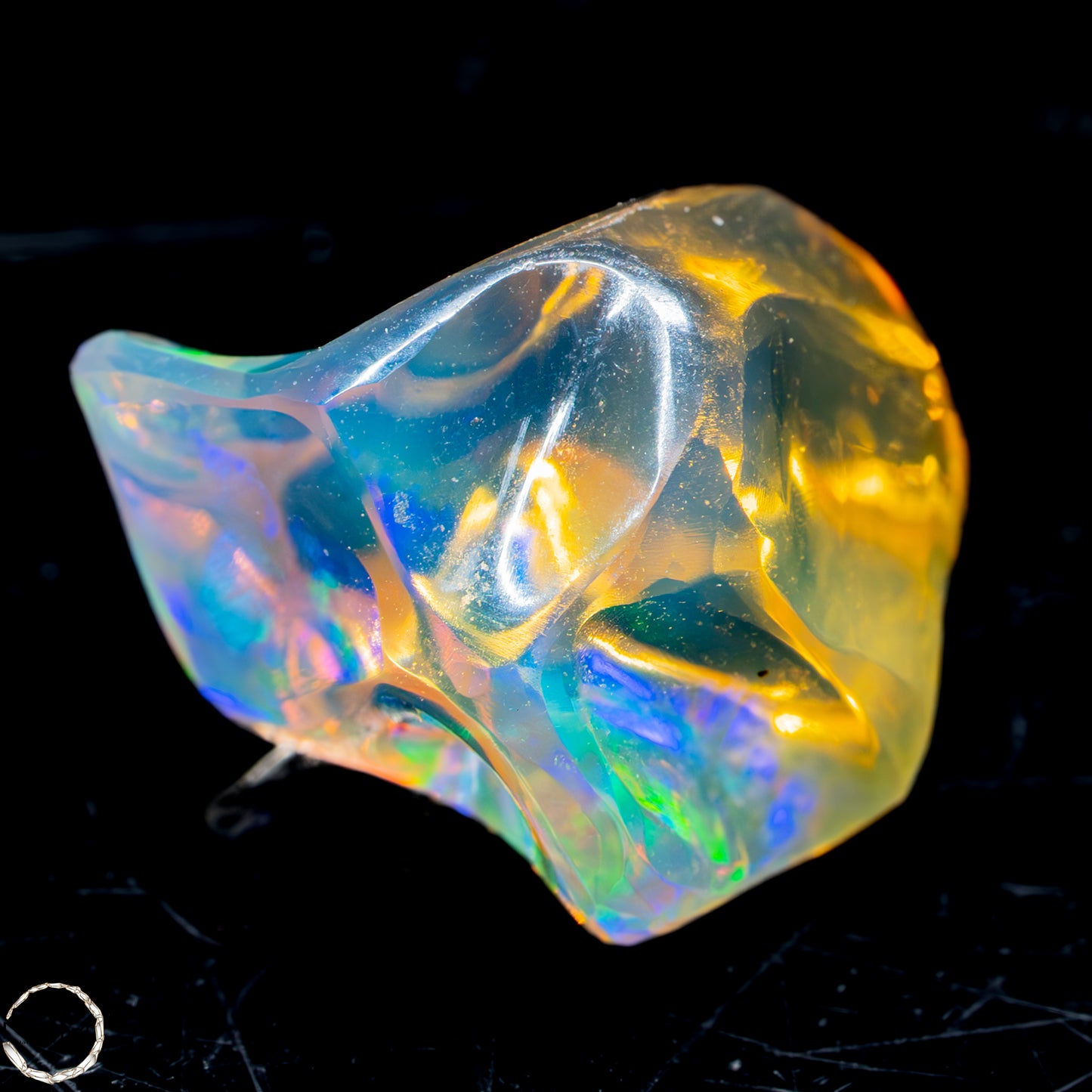 Seltener AAA+ Mexikanischer Feuer-Opal,0,892g/4,46ct
