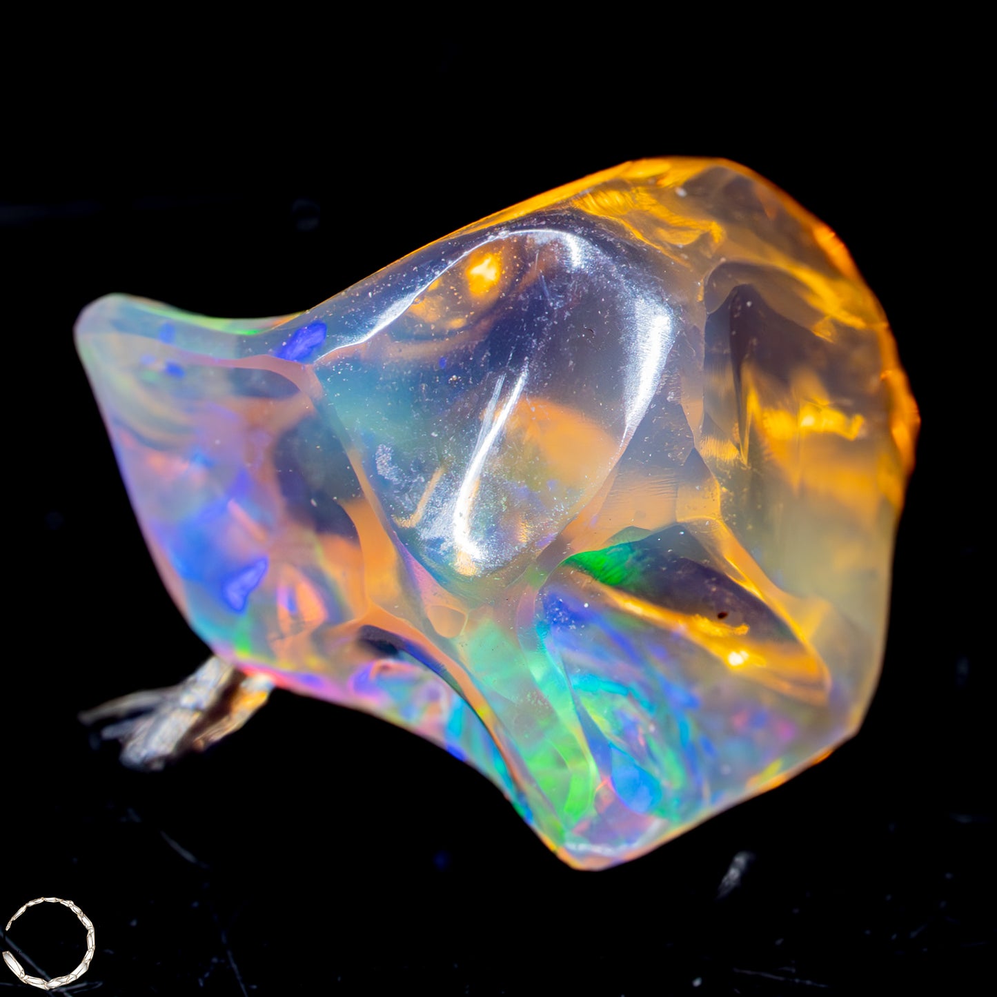 Seltener AAA+ Mexikanischer Feuer-Opal,0,892g/4,46ct