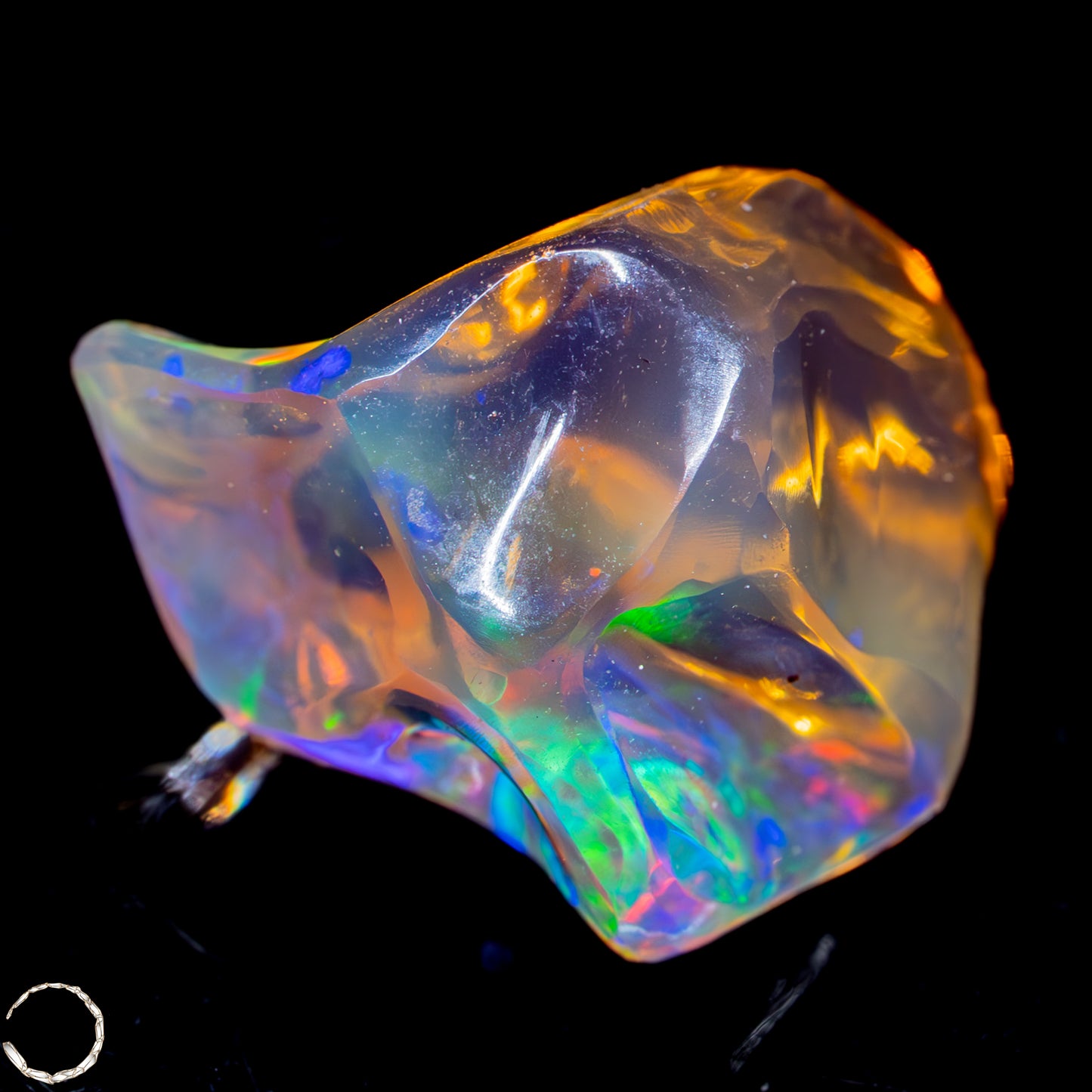 Seltener AAA+ Mexikanischer Feuer-Opal,0,892g/4,46ct
