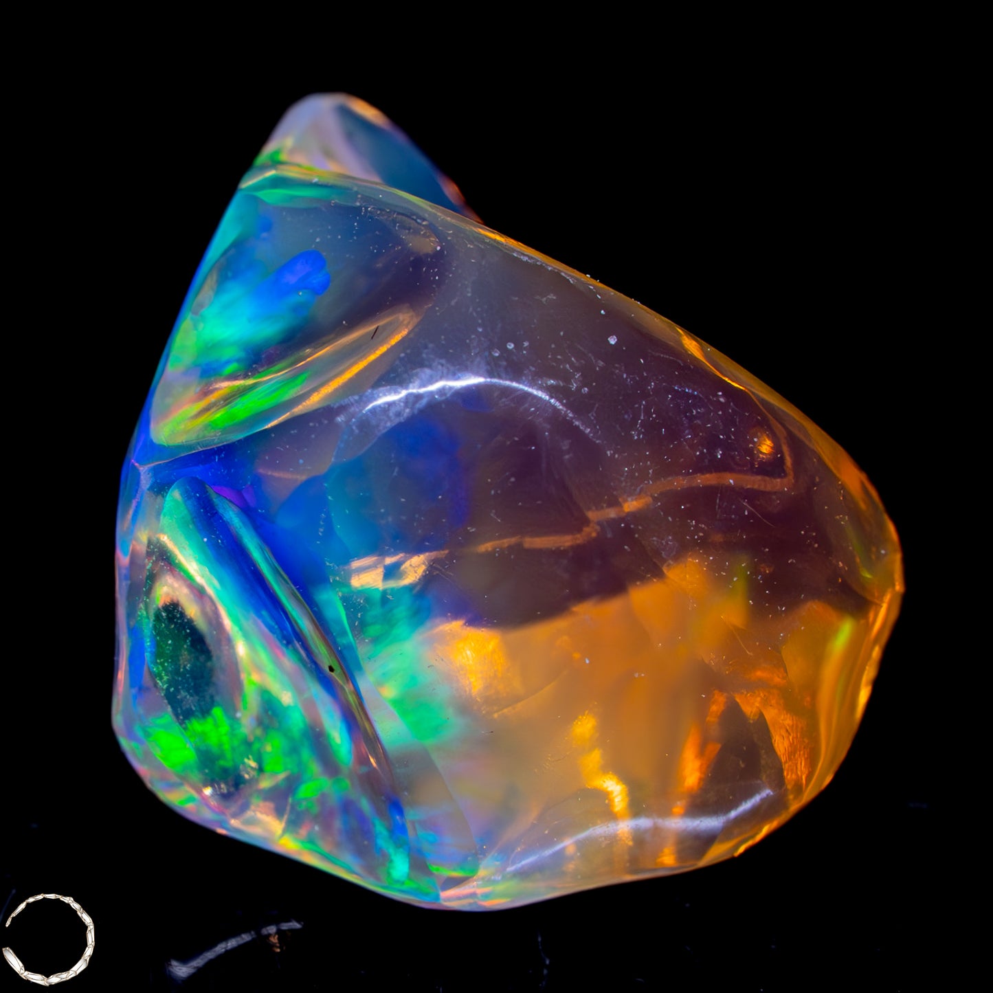 Seltener AAA+ Mexikanischer Feuer-Opal,0,892g/4,46ct