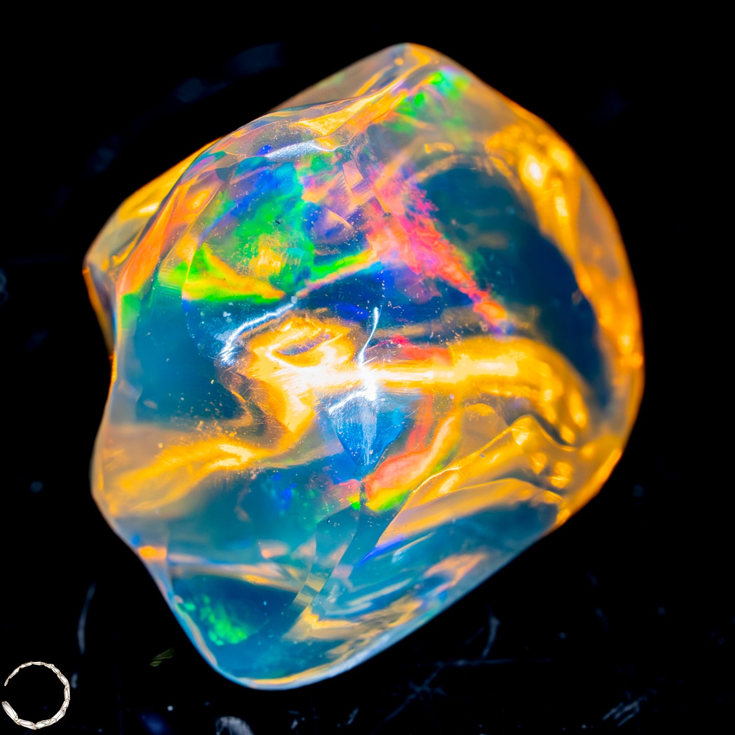 Seltener AAA+ Mexikanischer Feuer-Opal,0,892g/4,46ct