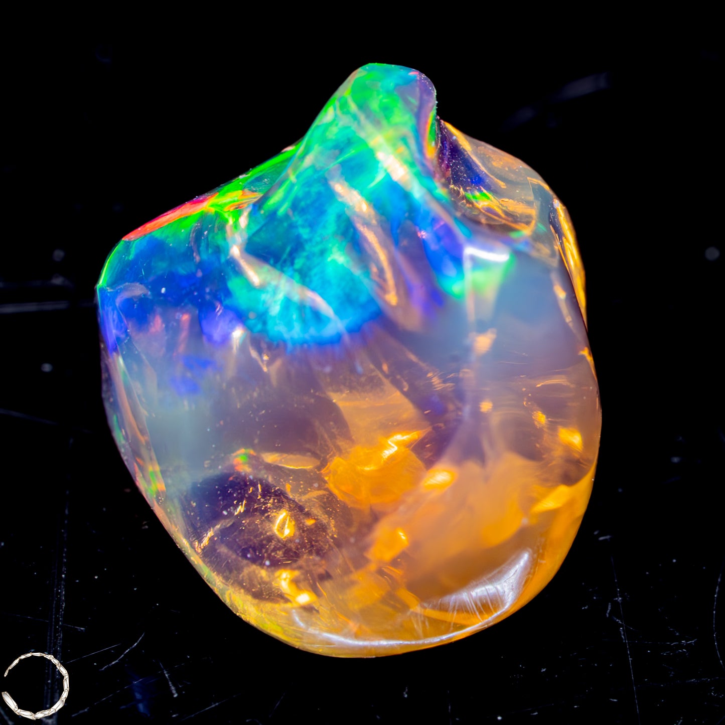 Seltener AAA+ Mexikanischer Feuer-Opal,0,892g/4,46ct