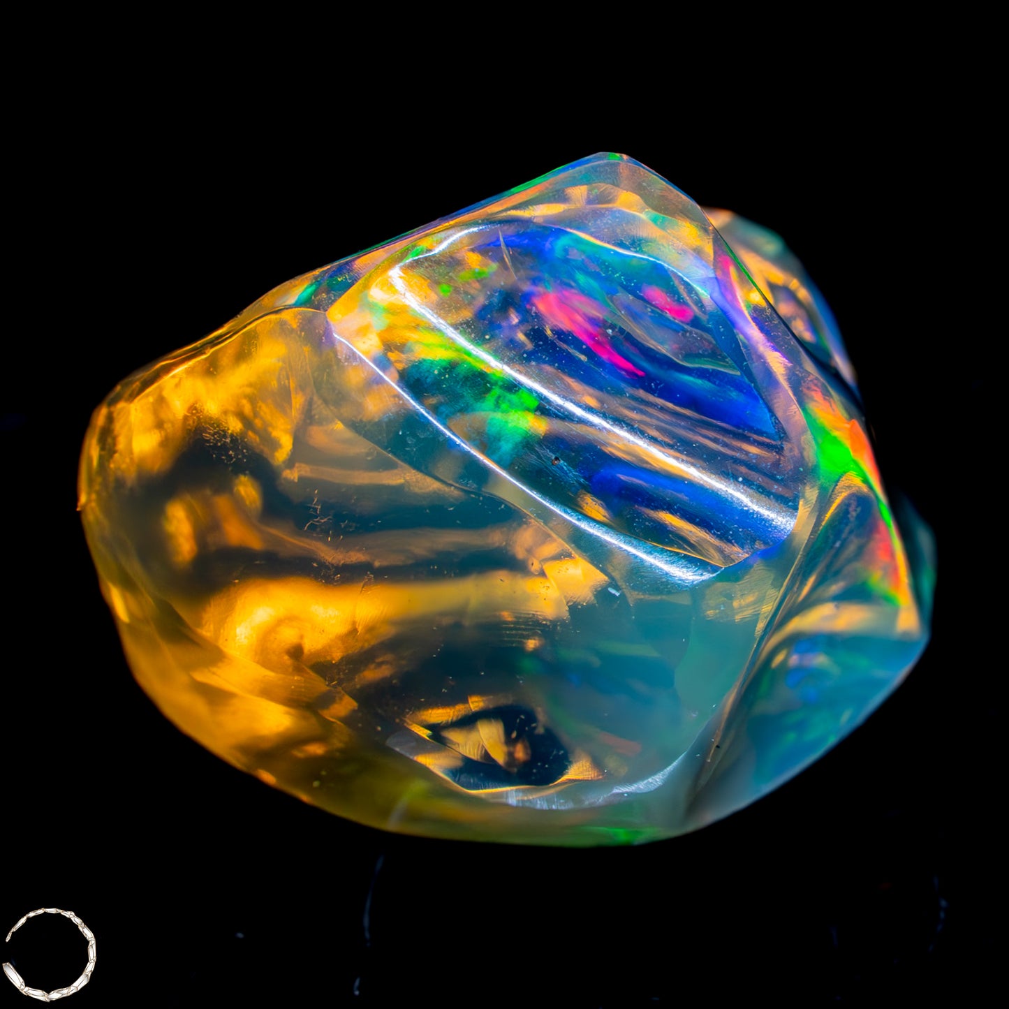 Seltener AAA+ Mexikanischer Feuer-Opal,0,892g/4,46ct