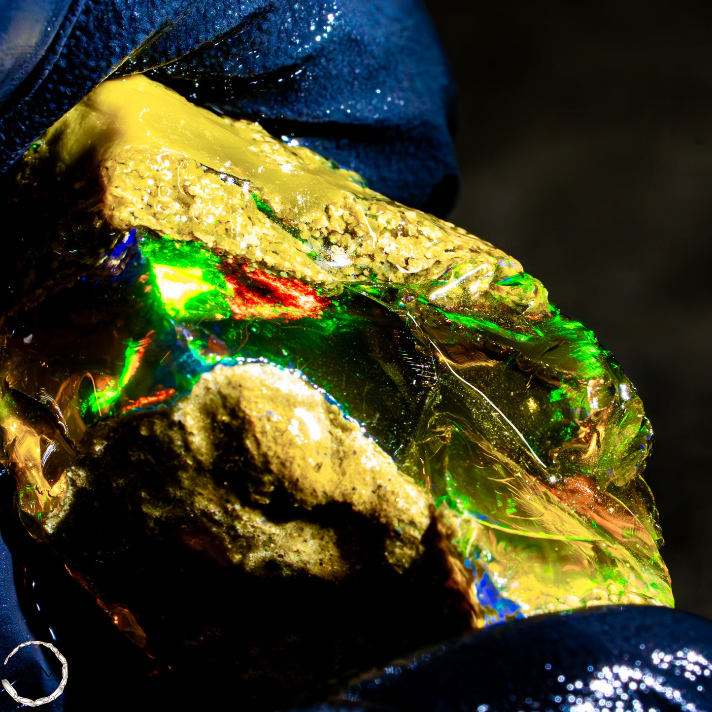 Seltener Natürlicher Großer Kristall-Opal, Äthiopien -11,62g