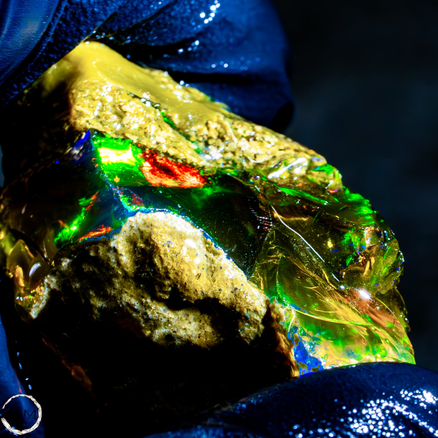 Seltener Natürlicher Großer Kristall-Opal, Äthiopien -11,62g