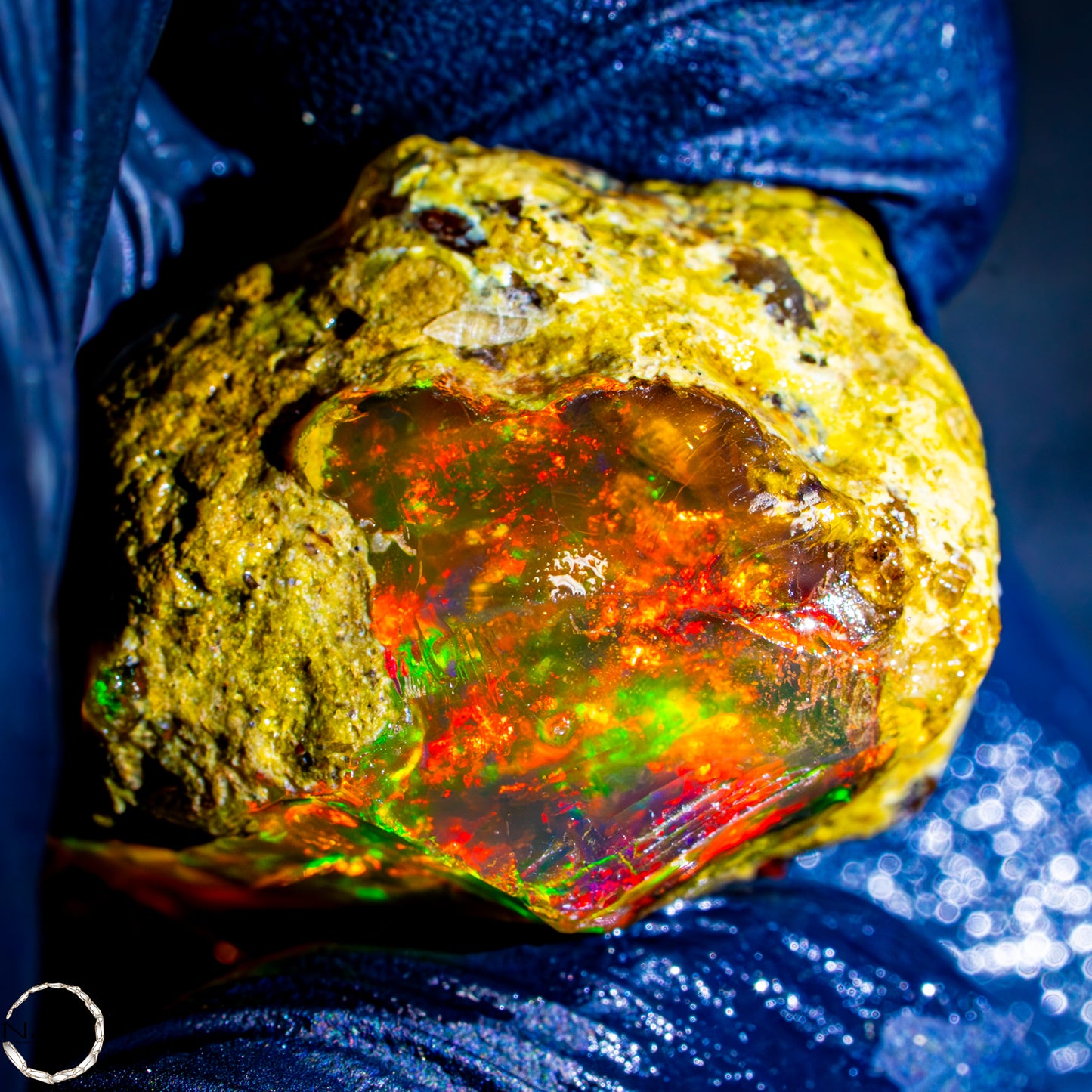 Seltener Natürlicher Großer Kristall-Opal, Äthiopien -14,75g