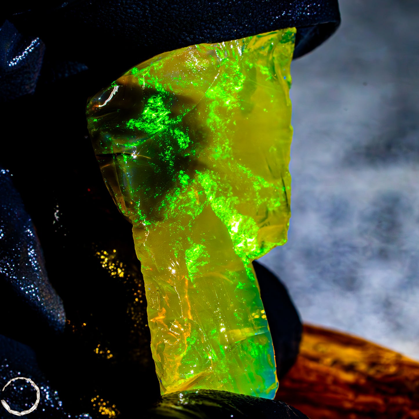 Seltener Natürlicher Großer Kristall-Opal, Äthiopien -7,57g