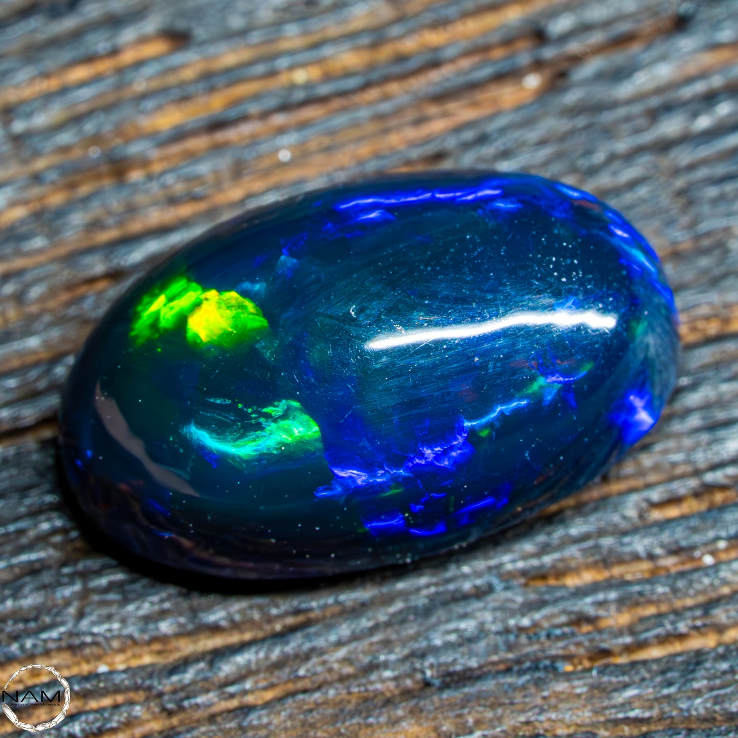 Großer AAA+ Schwarzer Opal Cabochon - 0,58g/2,9ct