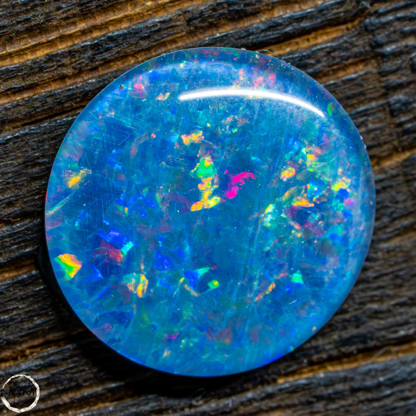 AAA + Black Opal Triplet, Australien, 0,67g/35ct