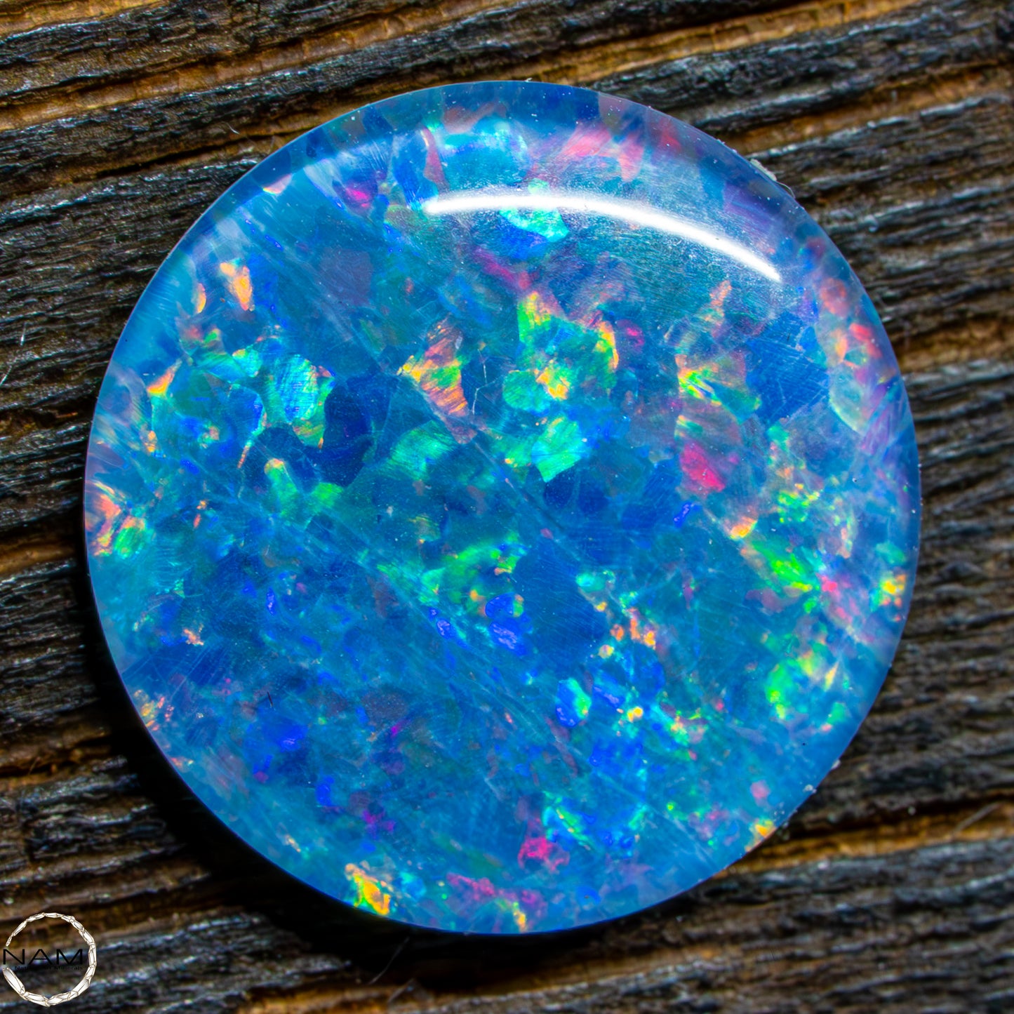 AAA + Black Opal Triplet, Australien, 0,67g/35ct