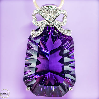 Amethyst-Anhänger – ein Meisterwerk aus Licht, Tiefe und Eleganz 14,31g  71,55ct