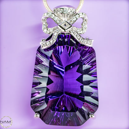 Amethyst-Anhänger – ein Meisterwerk aus Licht, Tiefe und Eleganz 14,31g  71,55ct