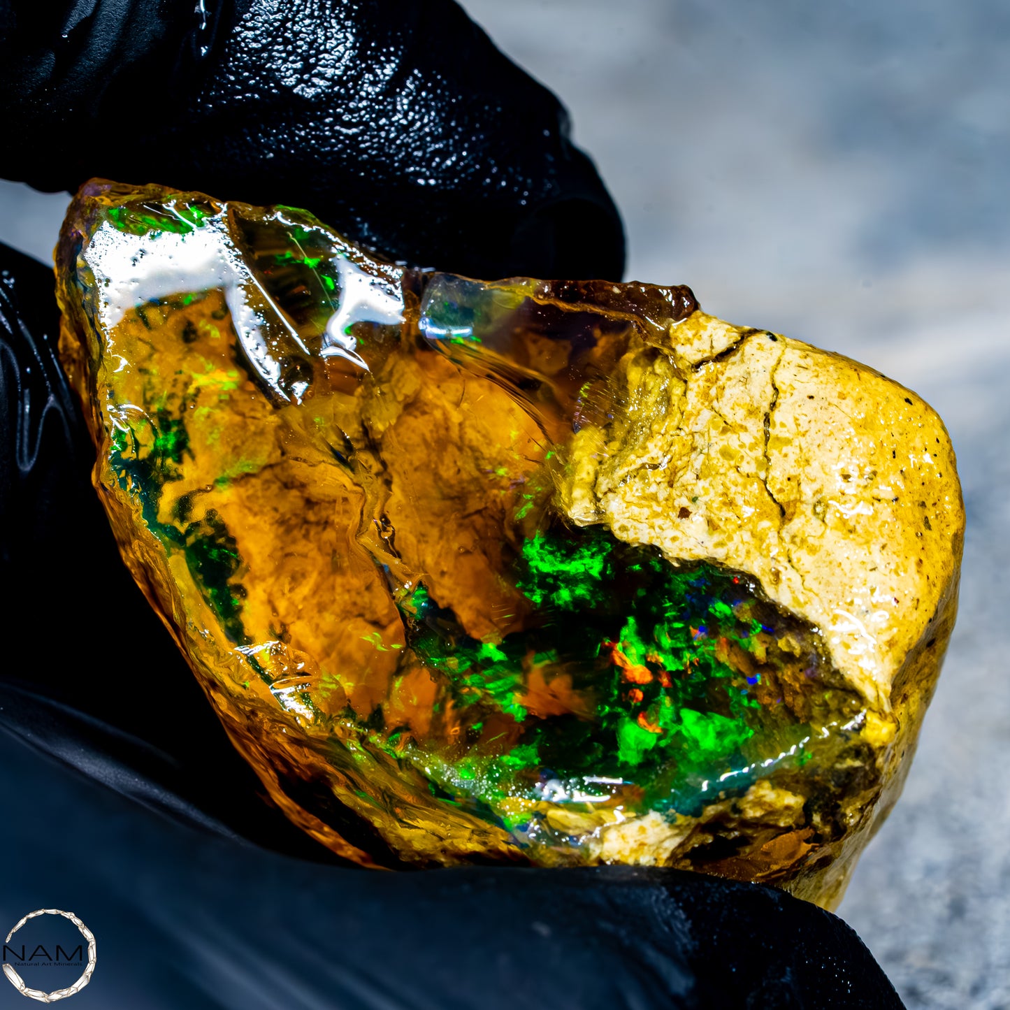 Seltener Natürlicher Großer Kristall-Opal, Äthiopien -37,71g