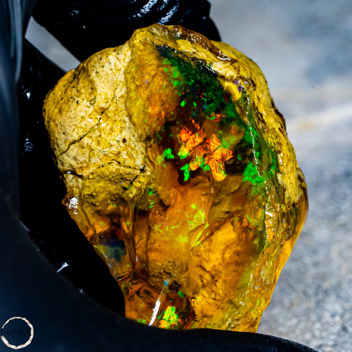 Seltener Natürlicher Großer Kristall-Opal, Äthiopien -37,71g