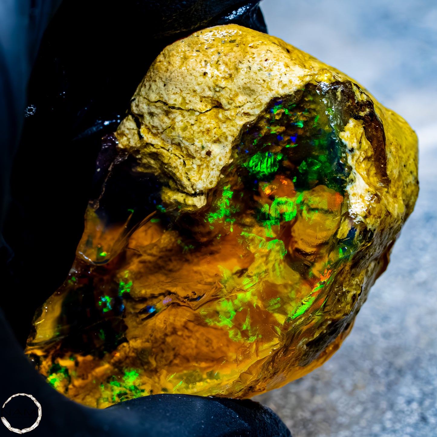 Seltener Natürlicher Großer Kristall-Opal, Äthiopien -37,71g