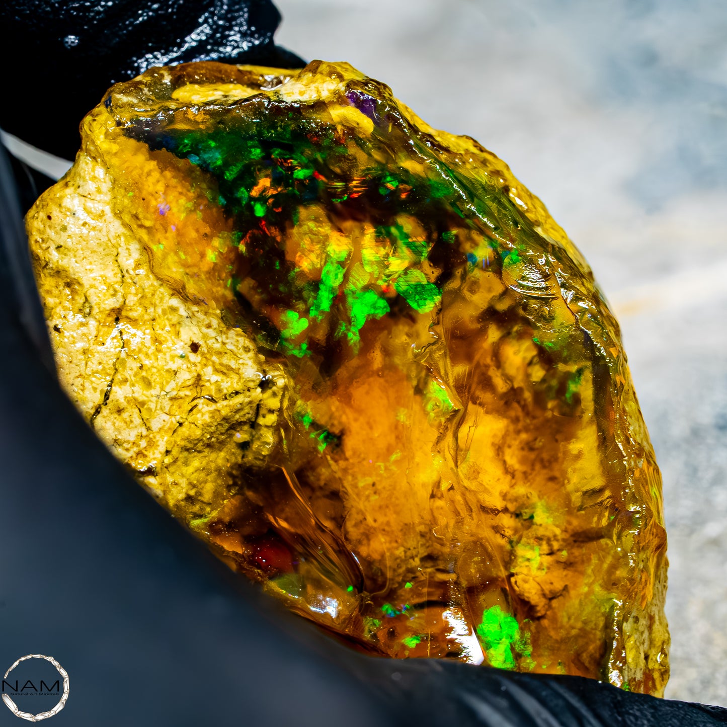 Seltener Natürlicher Großer Kristall-Opal, Äthiopien -37,71g