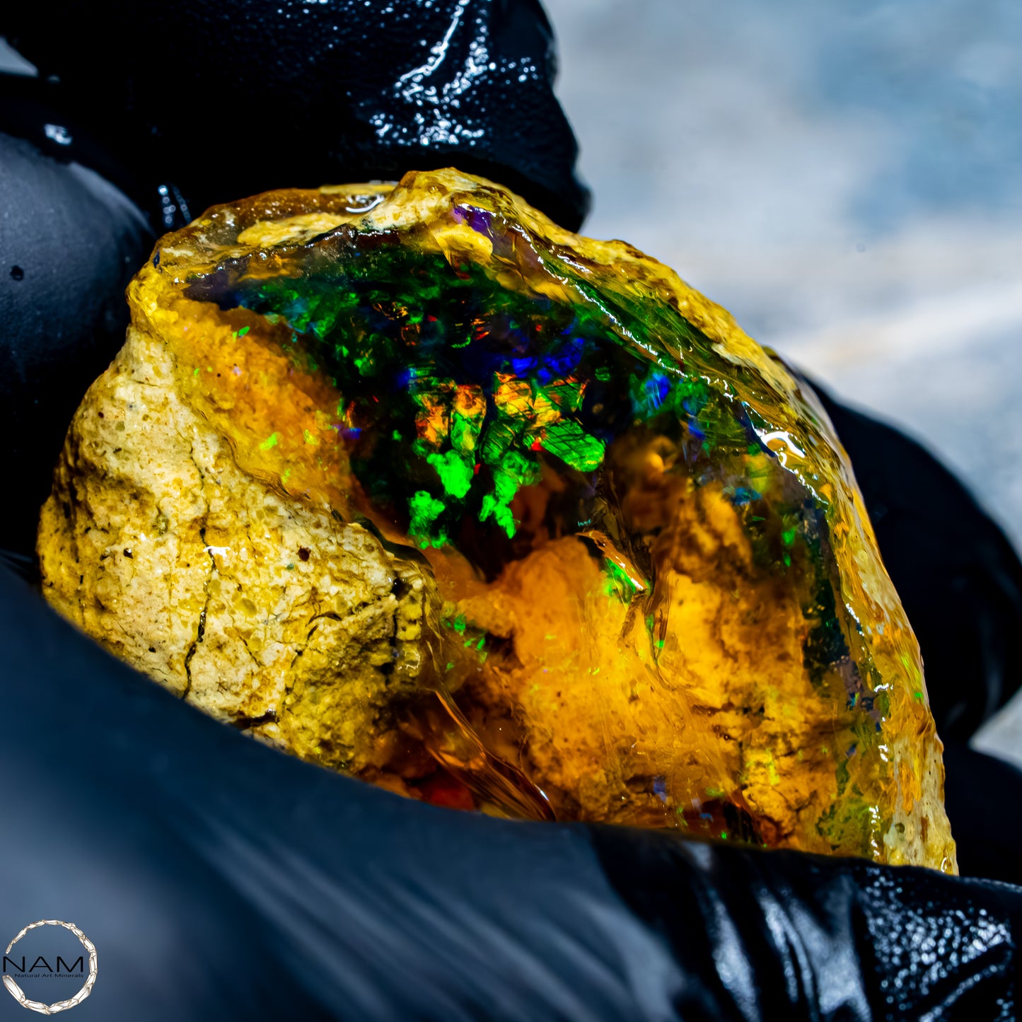 Seltener Natürlicher Großer Kristall-Opal, Äthiopien -37,71g
