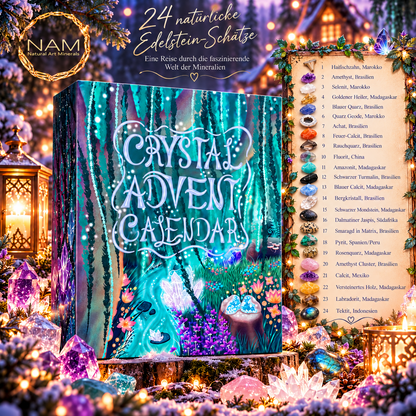 Edelstein-Adventskalender – 24 funkelnde Naturschätze