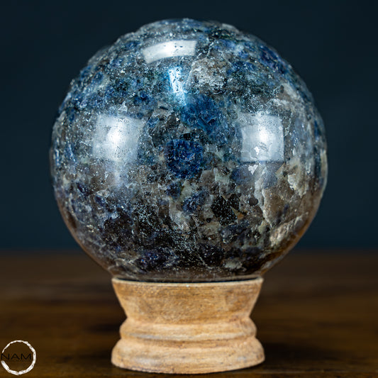 Natürliche Blaue Cordierit-Kristall Kugel, Spitzenqualität - 729,78g - 80mm
