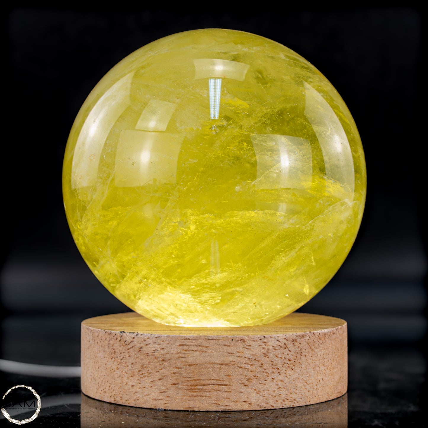 Top Qualität Transparenter Citrin Kristall Kugel - Brasilien - 1074,35g